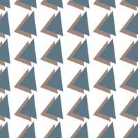 geometrico modello nel blu e Marrone colori. triangoli su bianca sfondo vettore illustrazione