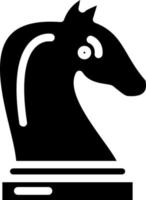 scacchi cavaliere vettore icona design