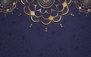 modello di sfondo con design pattern mandala vettore