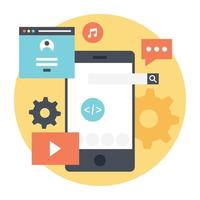 mobile App marketing vettore