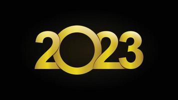 2023. contento nuovo anno 2023. 2023 testo vettore design illustrazione. 2023 anni sfondo design simile per saluti, carte, modelli, striscioni, o siti web.