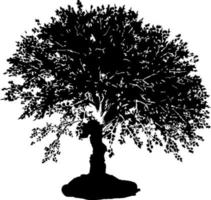 silhouette di alberi per il sito web, per stampa. vettore grafica illustrazione