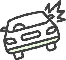 auto schianto vettore icona design
