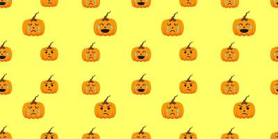 senza soluzione di continuità modello zucca per Halloween design vettore