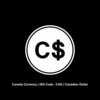 Canada moneta, mascalzone cartello, canadese dollaro icona simbolo. vettore illustrazione