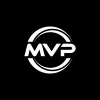 mvp lettera logo design nel illustrazione. vettore logo, calligrafia disegni per logo, manifesto, invito, eccetera.