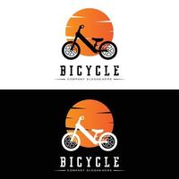 bicicletta logo, casuale veicolo vettore, design adatto per bicicletta negozi, gli sport rami, montagna Bici, e bambini Bici vettore