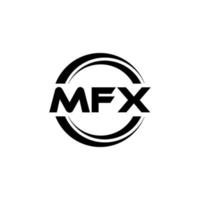 mfx lettera logo design nel illustrazione. vettore logo, calligrafia disegni per logo, manifesto, invito, eccetera.