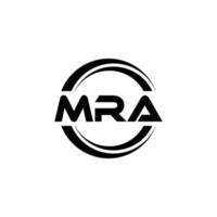 mra lettera logo design nel illustrazione. vettore logo, calligrafia disegni per logo, manifesto, invito, eccetera.