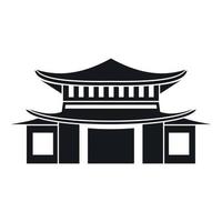Cinese icona, semplice stile vettore