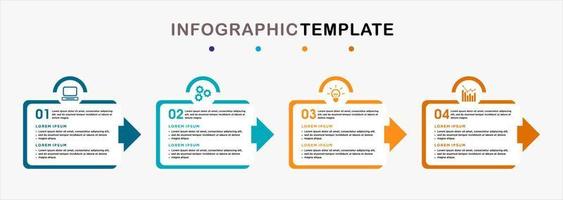 infografica passaggi professionali vettore