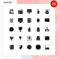 impostato di 25 moderno ui icone simboli segni per pulito pulizia grado direzione scegliere modificabile vettore design elementi