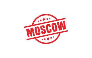 Mosca Russia gomma da cancellare francobollo struttura con grunge stile su bianca sfondo vettore