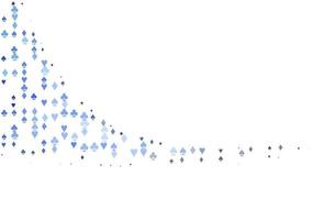 sfondo vettoriale azzurro con segni di carte.