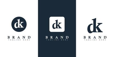 moderno lettera dk logo, adatto per qualunque attività commerciale o identità con dk o kd iniziali. vettore