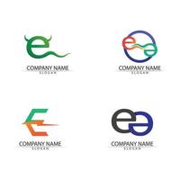 lettera e logo design e font e vettore concetto simbolo