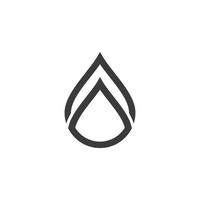 impostato di minimalista acqua far cadere logo vettore icona illustrazione