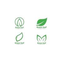 verde eco foglia logo vettore icona illustrazione
