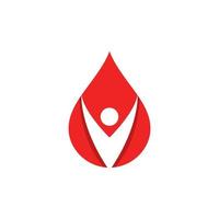 sangue logo vettore icona illustrazione