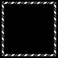 nero e bianca caramella canna telaio su nero sfondo vettore