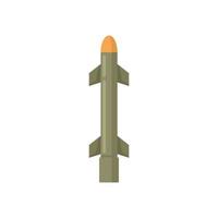 missile esplosione icona piatto isolato vettore