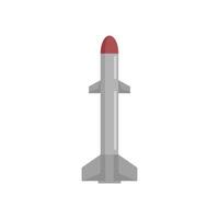 missile urbano icona piatto isolato vettore