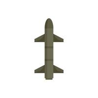 missile cielo icona piatto isolato vettore