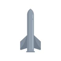 missile bomba icona piatto isolato vettore