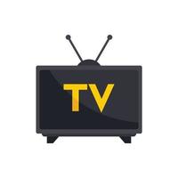 Casa pubblico tv impostato icona piatto isolato vettore
