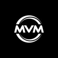 mvm lettera logo design nel illustrazione. vettore logo, calligrafia disegni per logo, manifesto, invito, eccetera.