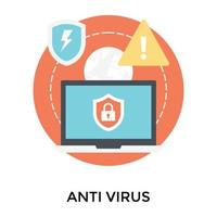 concetti antivirus alla moda vettore