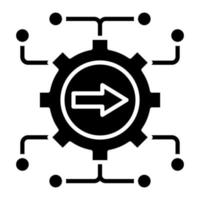 icona del glifo di integrazione vettore