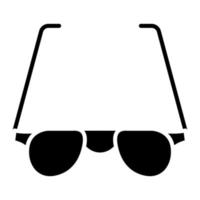 icona del glifo degli occhiali vettore