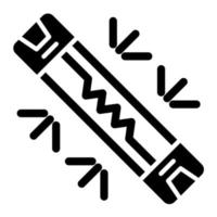 icona del glifo con fusibile vettore