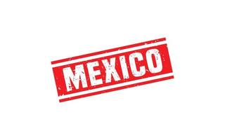 Messico francobollo gomma da cancellare con grunge stile su bianca sfondo vettore