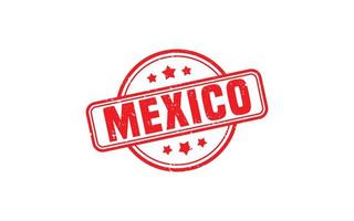 Messico francobollo gomma da cancellare con grunge stile su bianca sfondo vettore