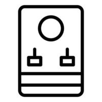 pc disco fisso icona schema vettore. dati memoria vettore