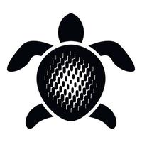 astratto tartaruga icona, semplice stile vettore