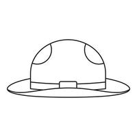 estate cappello icona, schema stile vettore