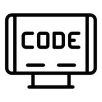 cnc macchina codice icona schema vettore. opera attrezzo vettore