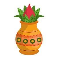 offerta del festival ugadi e composizione della celebrazione vettore