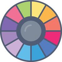 colore cerchio creativo icona design vettore