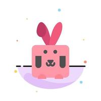 coniglietto Pasqua coniglio vacanza astratto piatto colore icona modello vettore