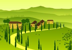 Toscana Panoramica vettoriali gratis