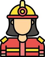 pompiere creativo icona design vettore