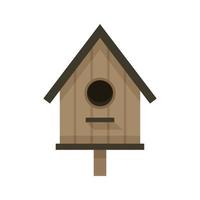 birdhouse icona piatto isolato vettore
