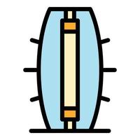 antibatterico lampada icona colore schema vettore