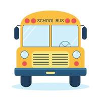 giallo scuola autobus vettore illustrazione su bianca sfondo