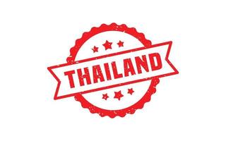 Tailandia gomma da cancellare francobollo con grunge stile su bianca sfondo vettore
