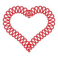 cuore simbolo icona, semplice stile vettore